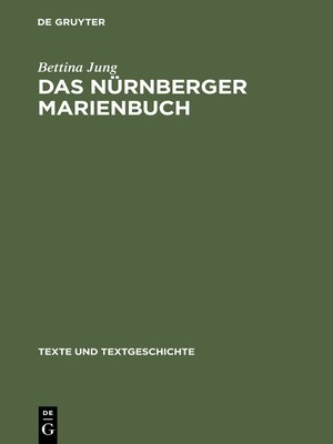 cover image of Das Nürnberger Marienbuch